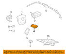13576627 Gm Cadillac Oem Cts Airbag Air Sdm Acm Restraint Control