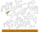 1666890014 Mercedes Oem Instrument Panel Air Bag Bracket