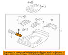 23301873 Gm Oem Overhead Roof Switch