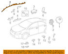 6218076010 Toyota Lexus Oem Airbag Air Bag Curtain