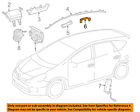 6222247050 Toyota Oem Prius Air Bag Rear Bracket Right