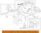 83292tp6a00 Honda Oem Air Bag Rear Bracket Left