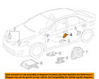 8983106110 Toyota Oem Camry Air Impact Sens