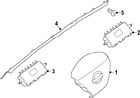 985p0-5aa8a Nissan Genuine Oem Inflator Curtain