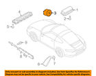 9p1880201ra34 Porsche Oem Airbag Air Steering Wheel Inflator