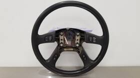235.am1503 American Motors 03 Hummer H2 Steering Whee With Controls Black Leather