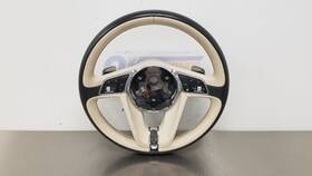 36a419089c Bentley 17 Bentayga Heated Steering Wheel With Controls Black And White Leather