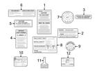 Bg1r-57-k93a Bg1r57k93a Mazda New Genuine Oem Front Air Bag Caution Information Label