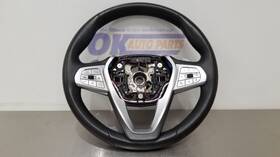 235.bm1d20 Bmw 20 X7 Xdrive40i Steering Wheel With Controls Black Leather