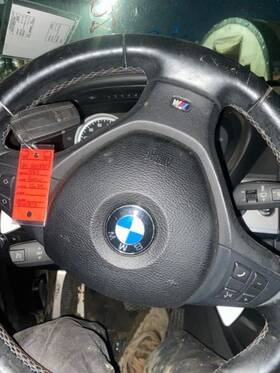 32306782025 Bmw 2010-2014 X6m Black Driver Wheel Air Bag Only Oem