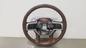 235.ch8d20 Dodge Truck 20 Ram 3500 Laramie Steering Wheel Brown Leather Heated