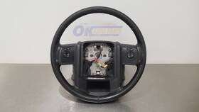 235.fd8m08 Ford Truck 08 F250 Super Duty Steering Wheel With Controls Left Driver Black Leather