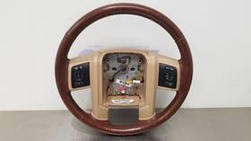 235.fd8n12 Ford Truck 12 F350 Sd Steering Whell With Controls Adobe Tan Leather