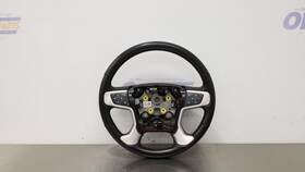 235.gm9f20 Gmc Truck 20 Yukon Heated Steering Wheel With Controls Black Leather