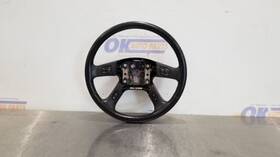 235.gm9m05 Gmc Truck 05 Sierra 1500 Slt Steering Wheel Black Leather With Controls