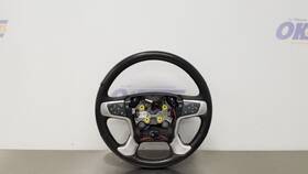 235.gm9m18 Gmc Truck 18 Sierra 1500 Heated Steering Wheel With Controls Left Driver Black Leather