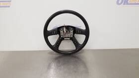 235.gm9n03 Gmc Truck 03 Sierra 2500 Slt Steering Wheel With Controls Black Leather