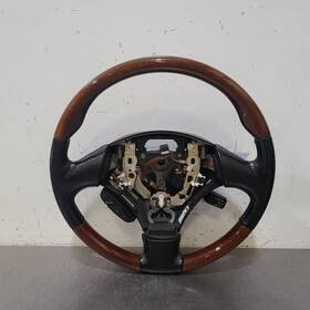 235.le1x08 Lexus 08 2008 Sc430 Steering Wheel Black Leather And Wood Trim