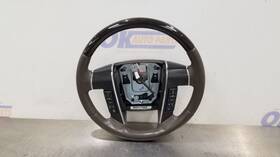 235.fd2215 Lincoln 15 Navigator Steering Wheel Brown Leather Woodgrain