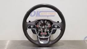 235.fd2221 Lincoln 21 Navigator Reserve Steering Wheel Brown Leather Heat Adaptive