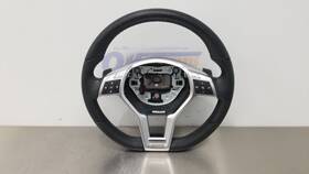 235.mb1w14 Mercedes-benz 14 Sl550 R231 Steering Wheel With Controls Black Leather