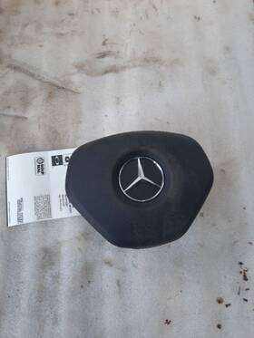 253-11185l Mercedes-benz Air Bag Assembly Lh Driver Side Steering Wheel / Black 2015 Gla250 Sku#3909477