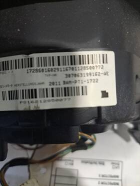 253-51036l Mercedes-benz 2012 E350 Air Bag Assembly Lh Driver Side Steering Wheel Black Sku#4373712