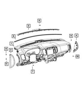 04560196aa Mopar Genuine Windshield Seal 4560196aa