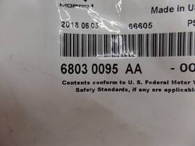 68030095aa Mopar Genuine Wiring Kit
