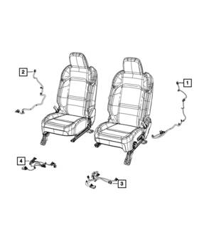 68321130ad Mopar Genuine Seat Air Bag Wiring