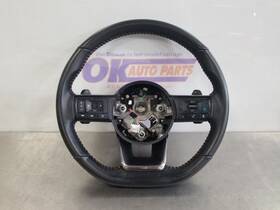 235-10425b Nissan 23 2023 Pathfinder Rockcreek Steering Wheel Black Leather Maroon Stitchin