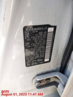Nissan 253-55421l Driver Left Air Bag Roof Fits 09 Cube 6515408