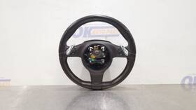 235.po1t13 Porsche 13 Boxster S 981 Steering Wheel With Controls Brown Leather