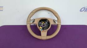 235.po1u12 Porsche 12 Panamera Steering Wheel Controls And Paddle Shift Tan Leather