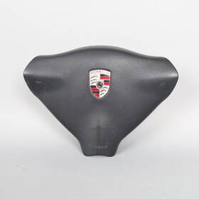 99680308911a28 Porsche 2000-2004 911 Boxster 3 Spoke Steering Wheel Airbag Black Oem Used