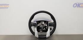 235.to1s14 Toyota 14 Sequoia Steering Wheel With Controls Silver Black Leather