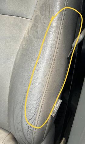 253-58555l Toyota Driver Left Air Bag Seat Fits 08-10 Highlander 835251