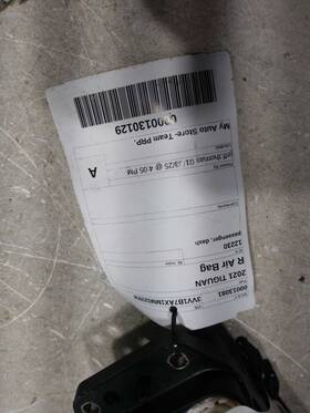 253-12230r Volkswagen Passenger Right Air Bag Dash Fits 21 Tiguan 370404