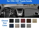 Dashboard Mat Cover For 1994-1997 Toyota Corolla (poly Carpet). Fixed Price $75.95.