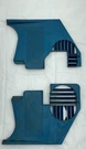 1968-77 Chevrolet Corvette Blue Kick Panels Chevy C3 Lower Dash Trim Pair. Fixed Price $79.99.