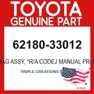 Toyota Genuine 6218033012 Safety Device Assy Curtain Shield Lh 62180-33012 Oem. Fixed Price $596.39.