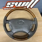 Lexus LS430 2001-2006 Leather Wooden Grain Oem Steering Wheel. Fixed Price $99.95.