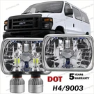 Pair 7X6'' 5X7'' Led Headlights Drl Ford E-100 E150 E250 E350 Cargo Van. Fixed Price $66.39.