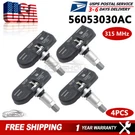 4PCS Tpms For Chrysler Dodge Jeep Tire Air Pressure Sensor 56053030AC 56053030AB. Fixed Price $35.99.