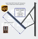 Lippert Style 383152 Solera Replacement Awning Arm Front Channel 63.5IN W/ Pins. Fixed Price $159.95.