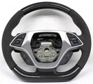 Oem Steering Wheel For Chevrolet Corvette Suede Carbon Fiber White Stitch. Fixed Price $510.00.
