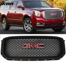Fits 15-20 Gmc Yukon Xl Denali Front Upper Bumper Hood Grille Black Abs. Fixed Price $169.99.