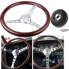 Wood 15IN Steering WHEEL+161H Short Hub Adapter 92-97 Ford F150/F250/F350. Fixed Price $139.99.