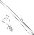 Genuine Nissan Body C-pillar Molding 78874-7BA0A. Fixed Price $26.24.