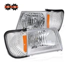 Ford Econoline Van 92-06 Chrome Housing Headlight + Corner Amber Lamp Combo. Fixed Price $159.99.